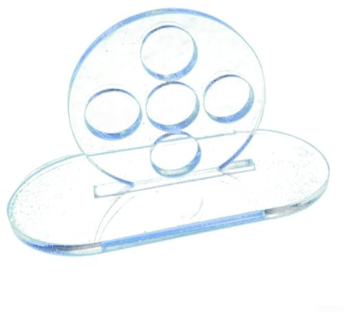 Jonikuper Billard-Schlagtrainer für Pool- und Snooker-Queue-Übungen, transparentes Acryl-Zielwerkzeug mit 15 mm Lochdurchmesser, kompatibel mit den meisten Queues, 3er-Pack