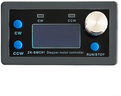 ZK-SMC01 Contrôleur de moteur pas à pas avec écran LCD, vitesse et direction réglables pour CNC, alimentation DC 5-30 V, subdivision 1/128