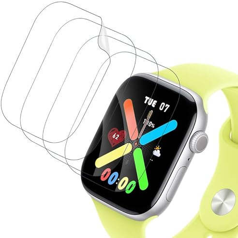 [4 Stück] für Schutzfolie Apple Watch Series 10 42mm Weich TPU Glasschutzfolie, Displayschutz Apple Watch Series 11 42mm Folie, Anti-Fingerabdruck Displayfolie Apple Watch Series 10/11 42mmPanzerglas