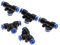 5pcs Tubo di raccordi rapidi pneumatici a 3 vie Tubo di irrigazione Connettore Push-in Tubo di irrigazione Raccordo tubo connettore rubinetto-4mm