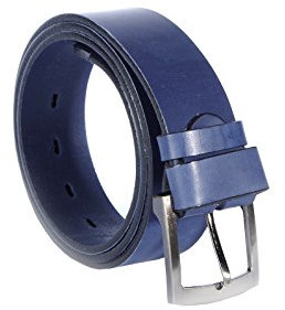 Kabber Ledergürtel für Damen & Herren – hochwertiger & pflanzlich gegerbter Leder Gürtel, Herrengürtel & Damengürtel (116 - Dunkelblau Breite: 3.5 cm/Länge: 110 cm)