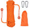 HHOOMY 20m Nylon-Seil mit Metallhaken, 10.5mm Durchmesser - Reißfestes Geflechtseil für Garten, Camping & Boot