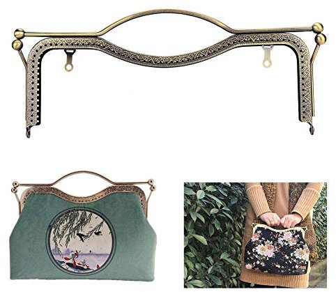 30x12cm Fermoir Porte Monnaie, Fermoir Porte Monnaie Serrure Semi Circulaire Sac À Main Sac Cadre Fermoir pour DIY Pièce Sac Bourse