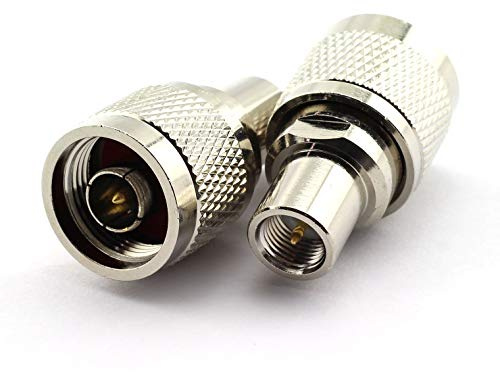2 x FME/N Adapter FME-Stecker auf N-Stecker Koaxial-Antennenstecker RF gerade