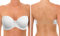 YANDW Strapless Lightly Padded Full Figured Coverage Bra Clear Back Multiway Invisible Straps Backless Brassiere for Women White, 38F