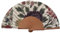 Spanischer Handfächer Mantón – Holz und Baumwolle – 23 cm – Jute-Hülle und -Bezug – Modeaccessoire – Handgefertigt in Spanien – Events und Geschenke – Schalkollektion – Tusitala Barcelona