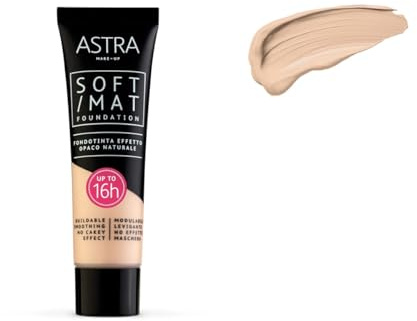 ASTRA Make-up SOFT MAT 04 Vanille - Flüssigkeit, Matt, 3E+1 ml, Mittel, Hautpflege, Glanzkontrolle, Langanhaltend