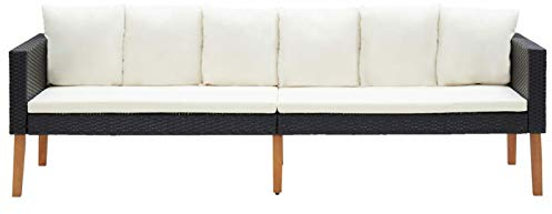 Tidyard 3-Sitzer-Gartensofa 3-Sitzer-Sofa Polstersofa Loungesofa Loungesofa Sitzmobel Schlafsofa 218 x 67 x 60 cm,Sofabett Schlafcouch Couchgarnitur Couch Gästesofa Sofagarnitur mit Auflagen