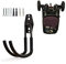 Wall Mount Baby Stroller Hanger, Baby Stroller Rack Holder, Baby Stroller Wall Hook, Garage Power Tool Hanger Wall Hook, Steel Garage Tool Storage Organizer Utility Hooks (Black)