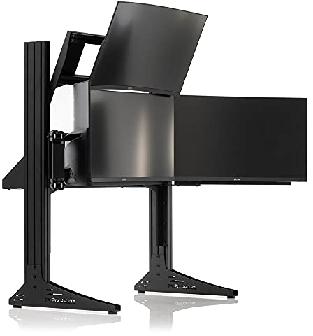 Playseat Triple Monitor Stand XL Multi3 | Dreifach-Monitorständer für bis zu 4 Flachbildschirme | Geeignet für alle Flachbildfernseher und PC-Bildschirme | Höhe & Distanz frei verstellbar