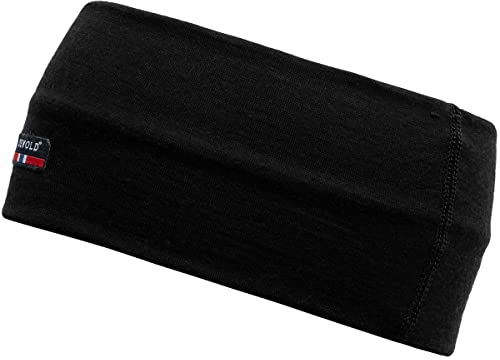 Devold Breeze Merino 150 Headband Schwarz - Merino Leichtes funktionelles Merinowoll Stirnband, Größe One Size - Farbe B