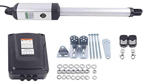 Drehtorantrieb Einzelflügeltorantrieb,300KG Torantrieb Flügeltor Drehtorantrieb Flügeltorantrieb Torantrieb Set 50W mit 2 x Fernbedienung
