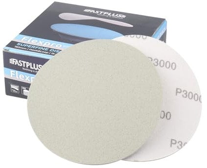 150mm Sanding Discs P3000 Fine Finishing Foam Discs, 15PCS Hook and Loop Foam Backing Abrasive Disc 6 Inch Round Sanding Discs for Random Orbital Sander