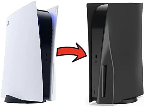Plaques pour PS5 Playstation Disc Edition, plaques latérales noires de rechange pour console Disc Edition