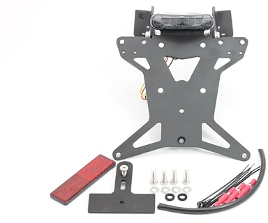 MG Biketec Kurzes Heck - Kennzeichenträger - Kennzeichenhalter geeignet für Husqvarna 701 Supermoto/Enduro ab 2016 (172x167mm)