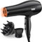 YASHE HD-8009BF Secador de Pelo Profesional, Secador de Pelo Iónico de Salón de 2400W con Difusor y Boquilla, Secado Rápido con 2 Velocidades, 3 Ajustes de Calor y Botón de Frío