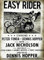 KUSTOM ART Dekoratives Wandposter Serie Poster, Filme, Proms, Easy Rider mit P. Fonda und J. Nicholson, Kunstdruck auf beschichtetem Papier, 40 x 30 cm, ohne Rahmen