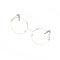 Hperu Unisex Round Glasses Vintage Metal Frame Eyeglasses Retro Clear Lens Eyewears Round glasses