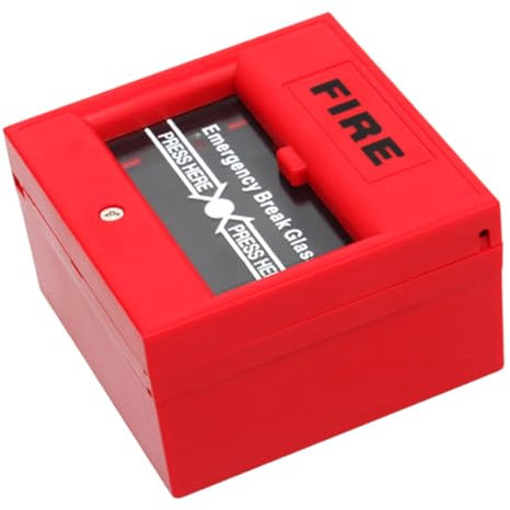 Housoutil Glasbruchsensoralarm Mit Notentriegelung Der Tür Sicherheits-glasbruchalarm Für Fluchttür Glasbruchalarmknopf Für Schnelle Reaktion in Kritischen Situationen