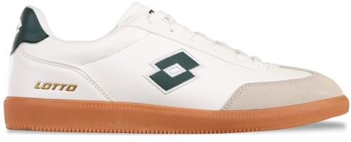 Lotto Unisex VINTAL MF Sneaker, White/Green, 46 EU