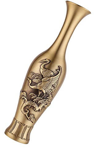 CORHAD Zarte Kupfervase Metall Tischvase Für Zuhause Vintage Vasen-Ornament Blumenarrangements Dekoratives