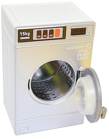 HuadaXtai Machine à Laver pour Maison de Poupée 1:12 Jouet de Jeu de Rôle pour Cadeaux D'anniversaire pour Adultes