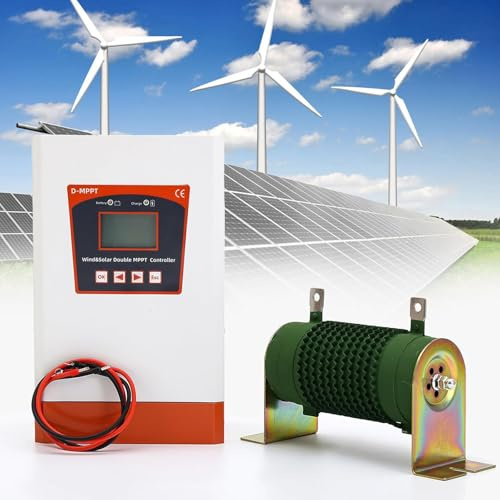 6000W - 15000W Wind Solar Hybrid Laderegler, Wind Solar Hybrid Controller Windturbine Solar Hybrid MPPT Boost LCD Energie Laderegler Solarpanel System Controller mit Entlader,10000W-12V/24VAuto