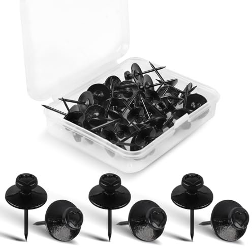 Rindion 24 x schwarze Reißnägel