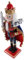 BUGUUYO Statuette Natalizie Uniche Statuette Di Schiaccianoci in Legno Dipinte A Mano Decorazioni Natalizie Da Tavolo