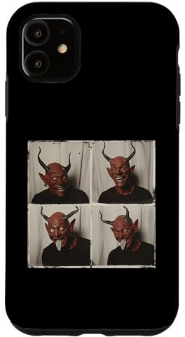 Satana nello stile della macchina fotografica vintage Custodia per iPhone 11