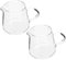 PEPLAYTAL Jarra de Leche de Vidrio 2 Pcs Taza de Café Transparente Jarra para Espumar Leche para Cocinas y Cafeterías