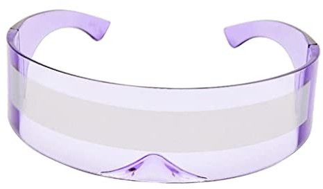 KiBcsLic Sunglasses Monoblock Brille Cosplay Spiegelglas Visier für Kinder Und Erwachsene Party Halloween Foto Requisiten