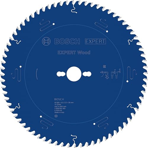 Bosch 1x Expert Wood Corded Circular Saw Blade for Table Saw | for Softwood, Hardwood, Ø 300 mm, Professional Accessory Table Corded Circular Saw, Stationary Table Saw
