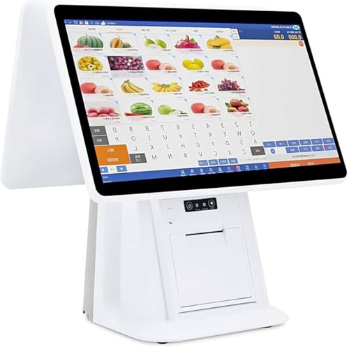 HaiZethonic Elektronische Registrierkasse,Kompatibel Mit Bondruckern,Barcodescannern Etc,58/80mmprinter,Für Convenience Shops/Einkaufszentren/Bekleidungsgeschäfte/Restaurants/Cafés Dual-256G/80mm