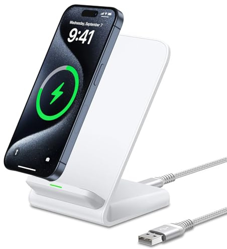 Caricatore wireless da 15 W, per Google Pixel 10 Pro XL 9 9a 8 7, caricabatterie wireless per iPhone 17 Pro Max 16 15 14 13 12 11, Samsung Galaxy S25 Ultra S24 FE S23 S21