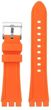 AZSHIW 19mm 21mm compatibile con Swatch YVS420 YVS454 YVS423 419 413 406 400 420 cinturino orologio in gomma silicone sportivo accessorio braccialetto
