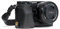 MegaGear MG960 Ever Ready Leather Half Case and Strap with Battery Access for Sony Alpha A6300/A6000 Camera - Black
