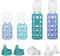 Lifefactory 4 Flaschen Starter Set Mint/Decke/Kohl/Blaubeere/Weiß