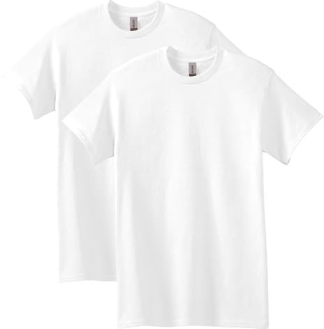 Gildan Men's Shirt (Pack of 2), White, L