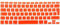 FINDING CASE EU/UK keyboard Cover for MacBook Pro 13/15 Inch with/without Retina Display& Macbook Pro 13/15 Inch with CD-Rom &Older MacBook Air 13 Inch A1466/A1369-Adhesive Keyboard Skin (Orange)
