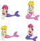 LAIYOHO 4pcs MermaidAquarium Ornament Arts Crafts DecorationTheme Party Decoration