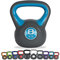 MSPORTS Kettlebell 2 – 20 kg inkl. Übungsposter Kugelhantel (8 Kg - Türkis)