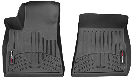 Weathertech Passgenaue Auto Fußmatten Kompatibel mit Tesla Model 3 2017-22 | Schwarz|1. Reihe
