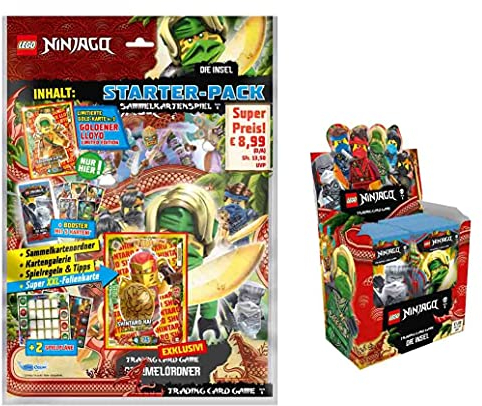Blue Ocean Lego® Ninjago™ Trading Cards Serie 6 DIE Insel - 1 x Starterpack Sammelmappe +1 Display je 50 Booster