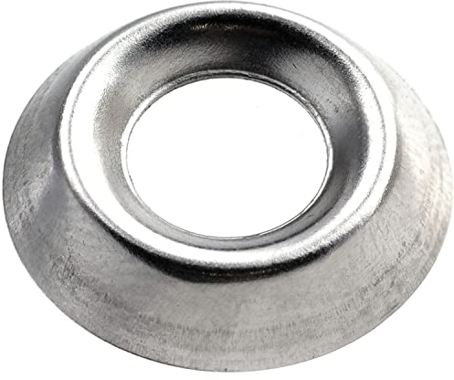 FASTON® Edelstahl Rosetten M10 gestanzt A2 V2A (500 Stück) Zierscheiben für Senkkopfschrauben Rosette Scheiben Senkschrauben Zierscheiben Unterlegscheiben