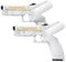 AMVR VR Touch Controller Game Gun para Meta Quest 2, Pistol Grip Accesorios para Quest 2 FPS Game,Aumente la Experiencia de Juego para VR Shooting Game