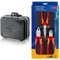 KNIPEX 00 21 06 LE Werkzeugkoffer BIG Basic Move Werkzeug-Trolley | Rollkoffer leer & Elektro-Paket 00 20 12 (SB-Karte/Blister)