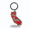 Rico Industries NFL San Francisco 49ers Champ State Shape Schlüsselanhänger
