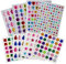 Gem Stickers 8 Self Adhesive Jewel for Crafts Sparkly Flatback Rhinestone Stickers Crystal Sticker for Kids DIY,Self Adhesive Acrylic Stick-on Crystal Gem Sheets