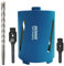 132mm x 150mm Long Diamond Core Drill Bit Set Includes SDS Adapter, Hex Shank Adapter & Centre Drill Bit. To Be Used In Concrete Masonry Brick Block Stone Granite Diamond Drill Bit Core Accessories
